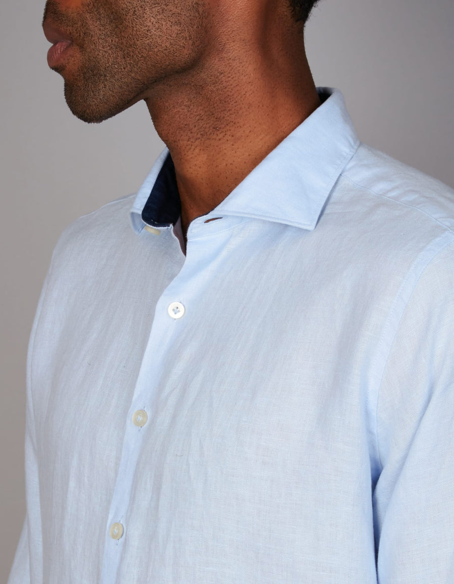 European Pure Linen Shirt Slim Fit