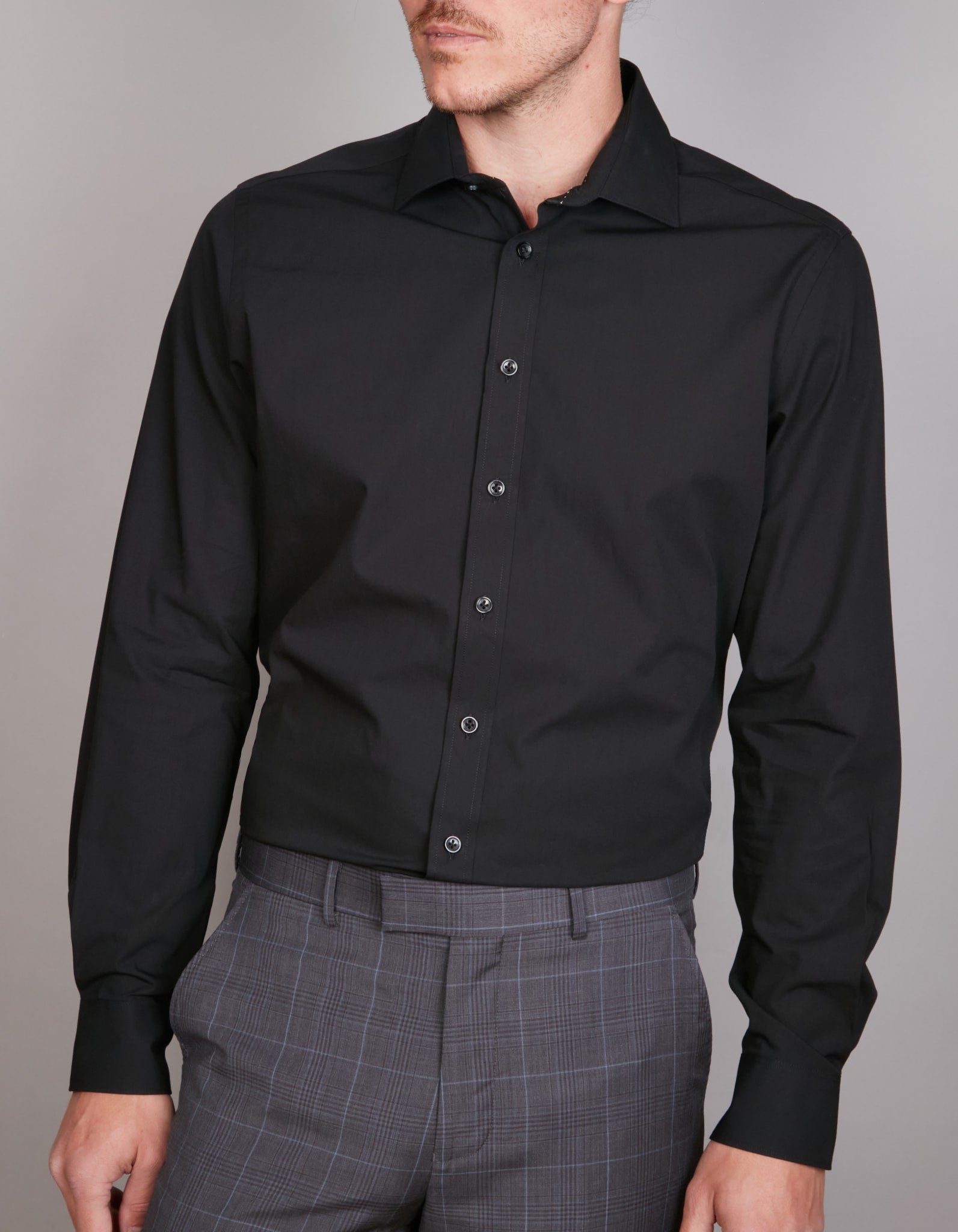 4 WAY STRETCH POPLIN SLIM FIT