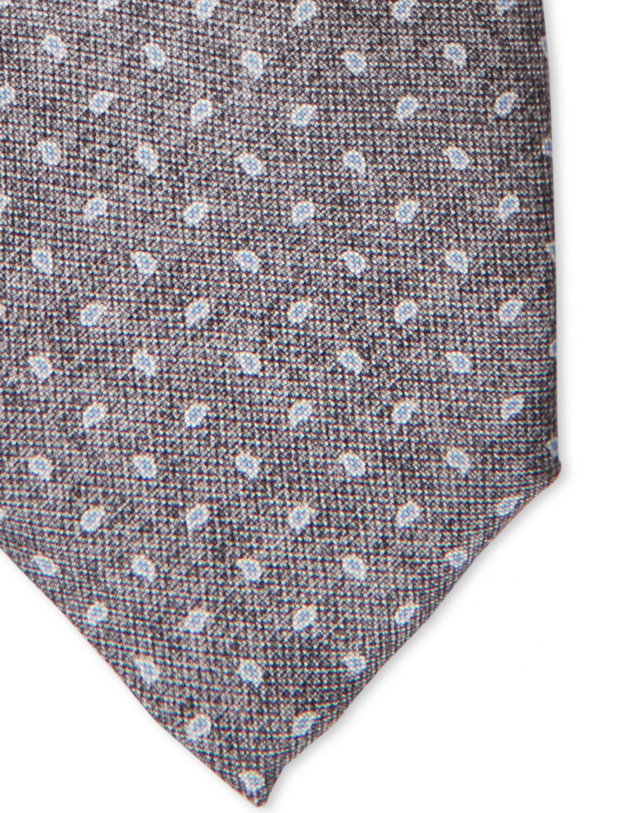 Subtle Dot Print Silk Tie