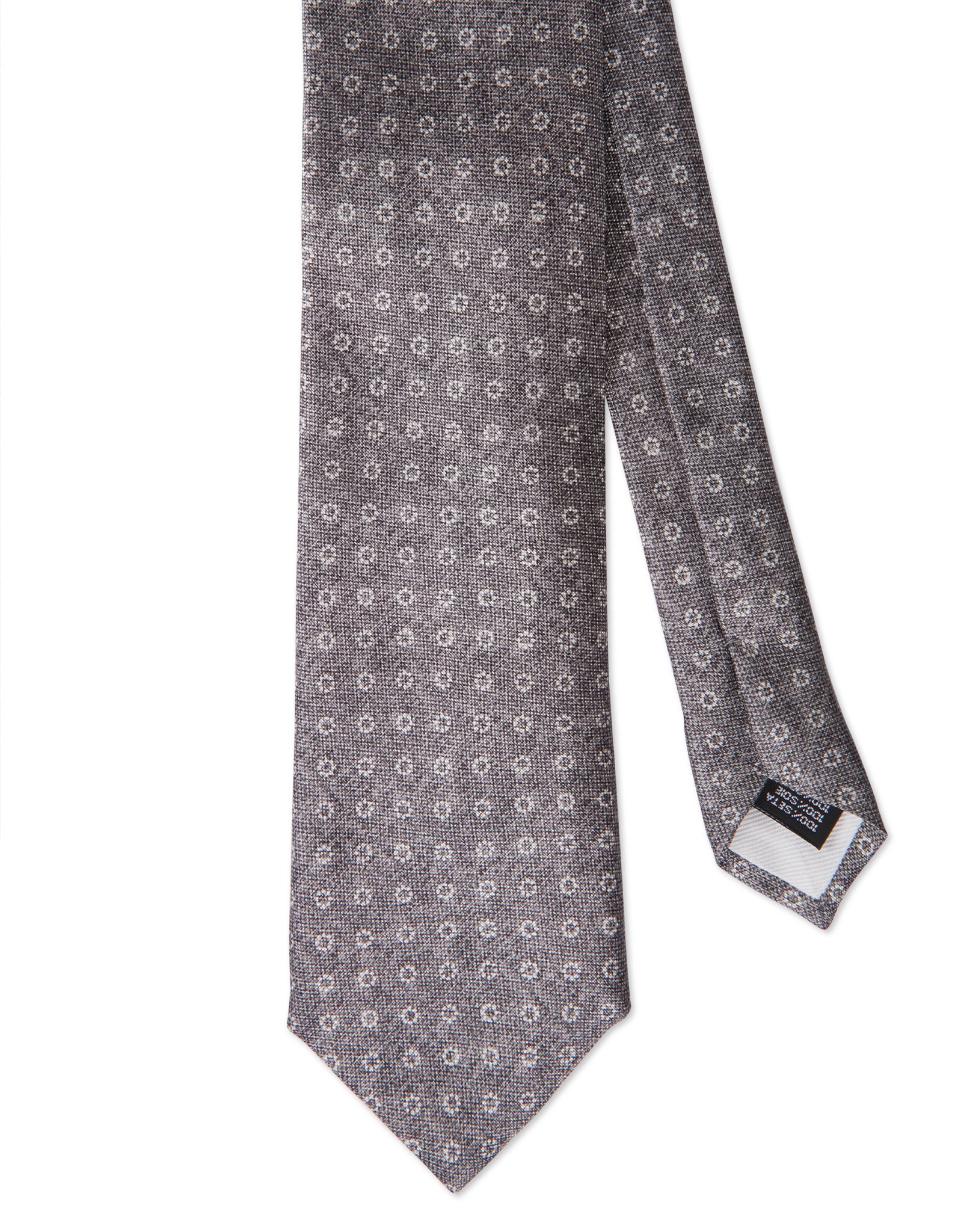 Italian Silk Tie Subtle Dot Print
