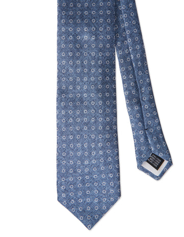 Subtle Dot Print Silk Tie