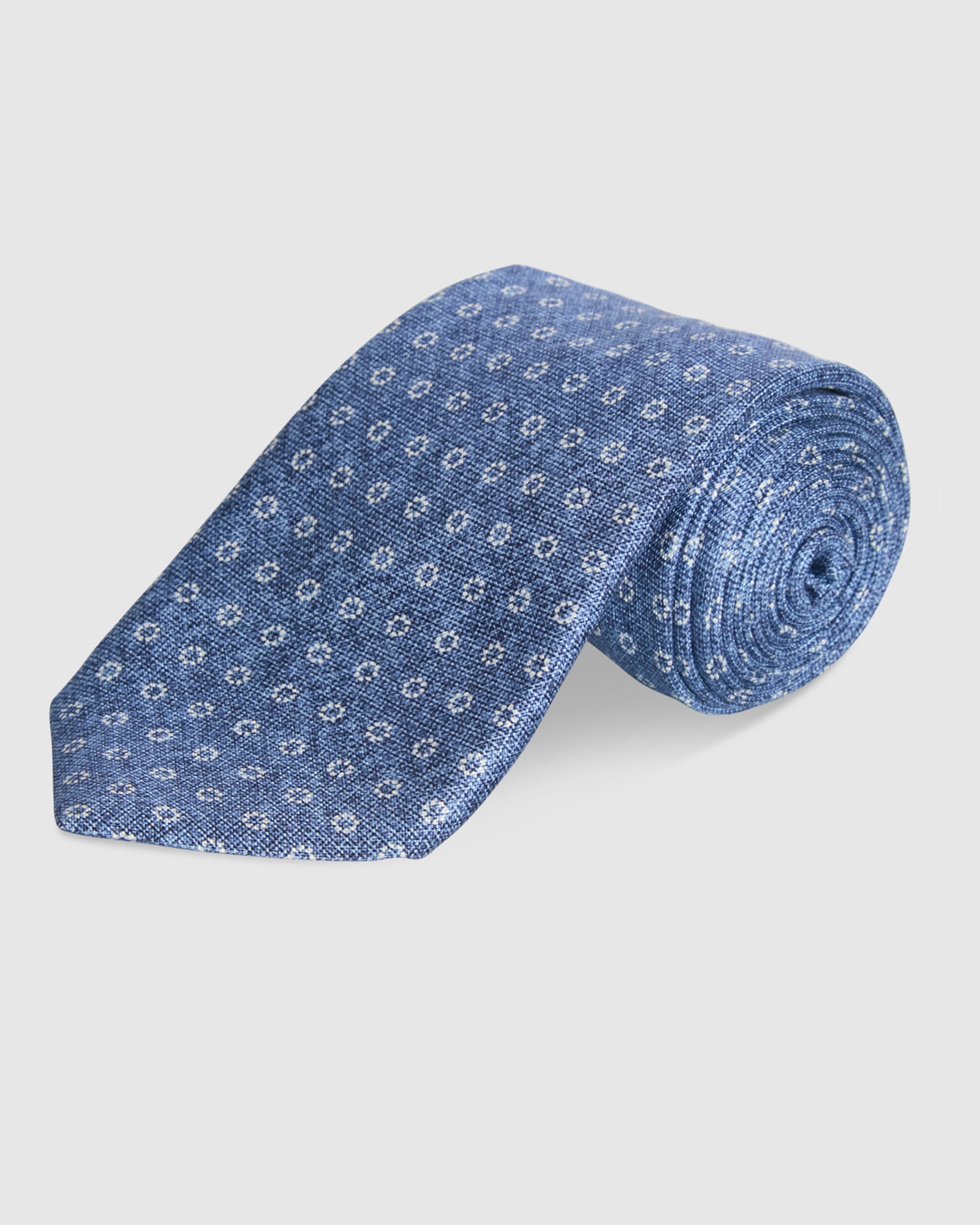 ABELARD SILK TIE - BLUE