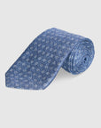 ABELARD SILK TIE - BLUE