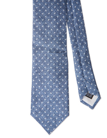 Subtle Dot Print Silk Tie