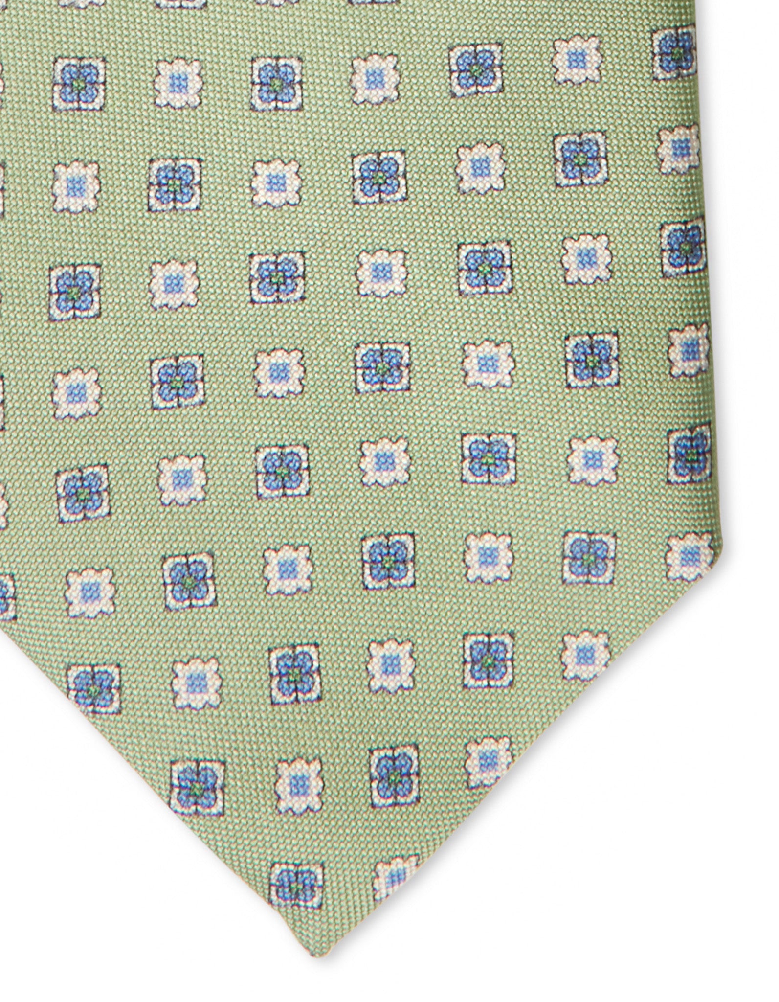 Italian Silk Tie Classic Geo Print
