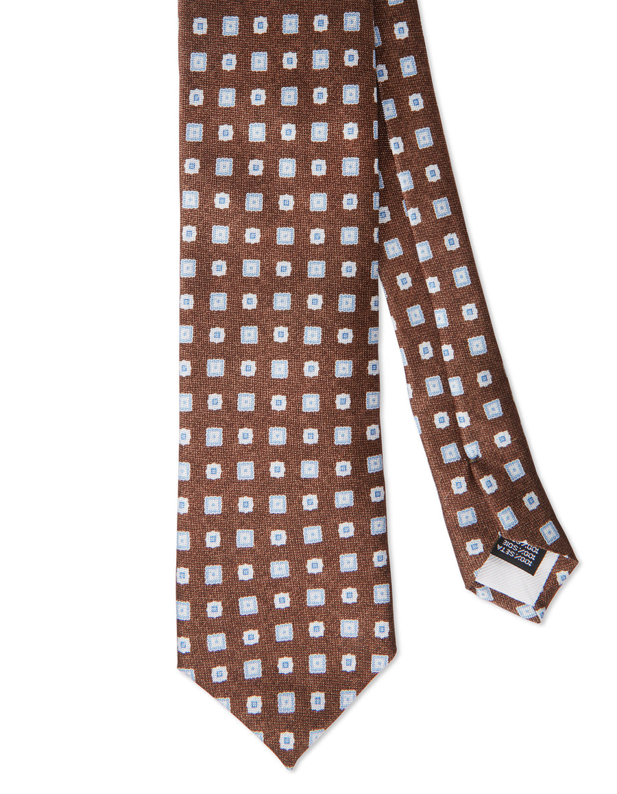 Medaglione Print Silk Tie