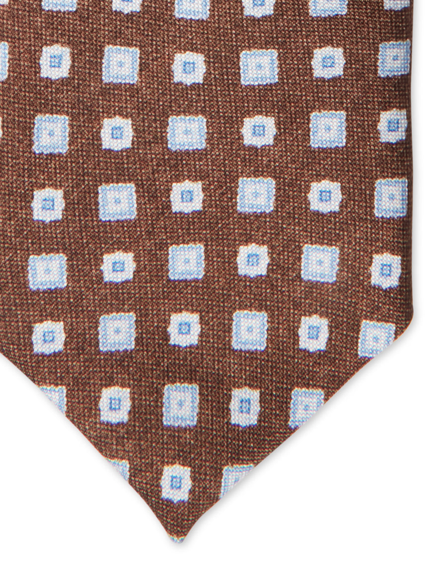 Medaglione Print Silk Tie