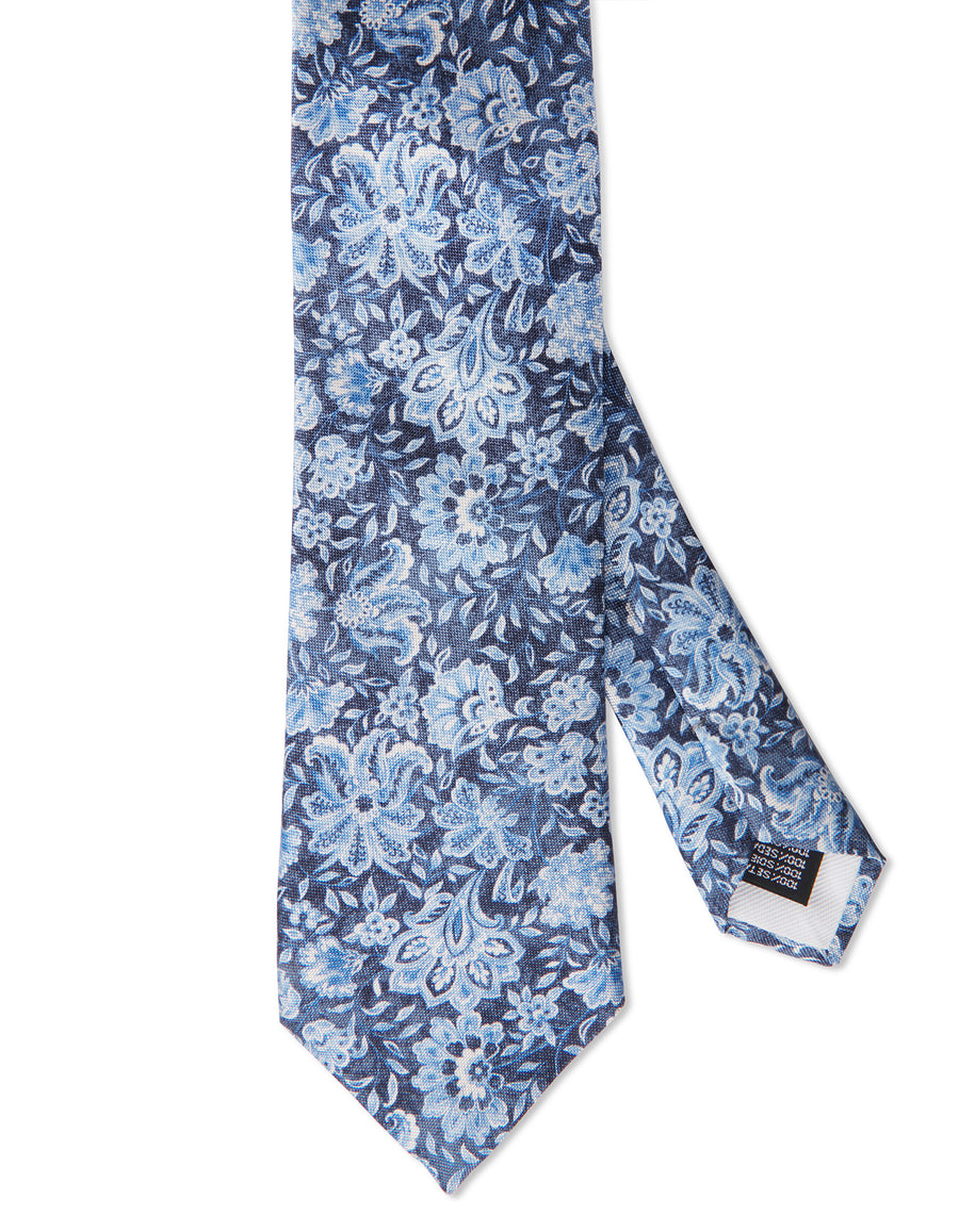 Italian Silk Tie Medaglione Print