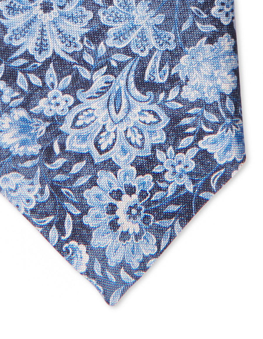 Medaglione Print Silk Tie