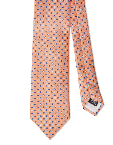 Small Geo Print Silk Tie