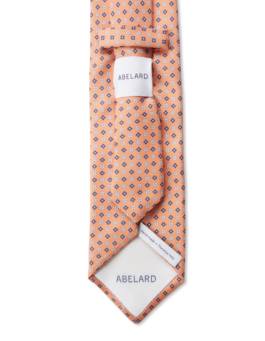 Small Geo Print Silk Tie