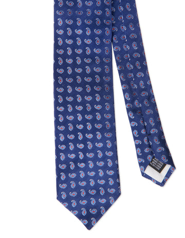 Italian Silk Tie Small Neat Design Weave