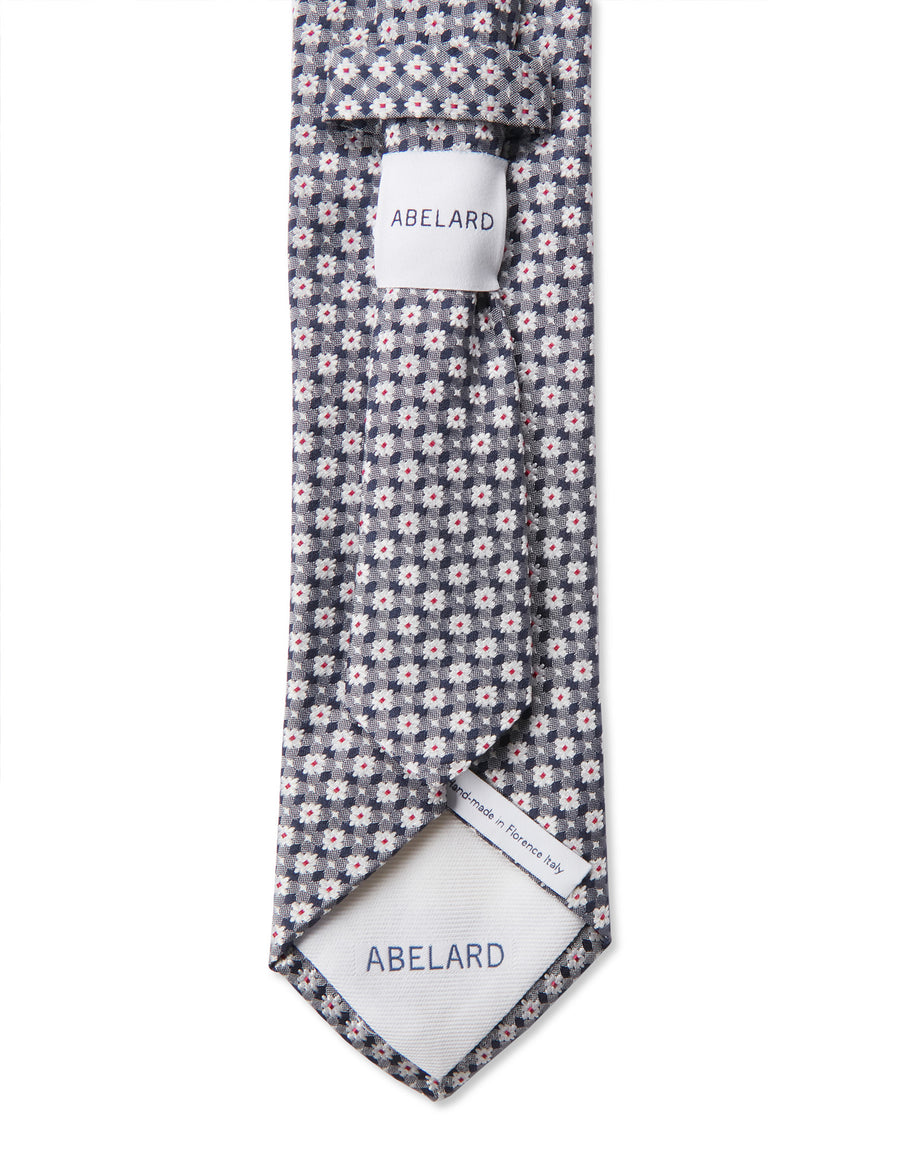 Italian Silk Tie Small Neat Design Weave