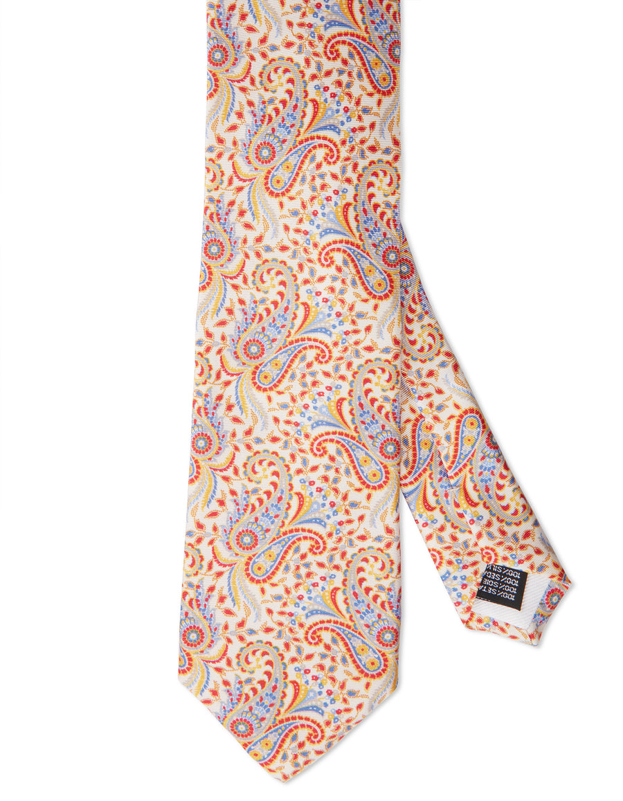 Srinagar Paisley Print Silk Tie