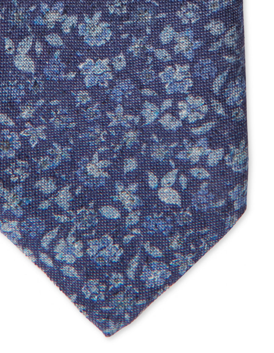 Dell'acqua Print Silk Cotton Tie