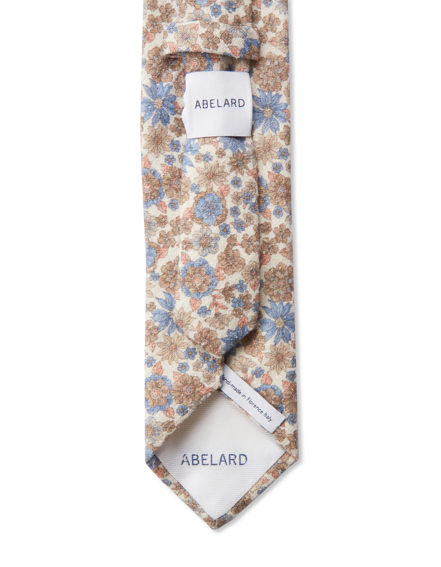 Foglia Leaf Print Silk Tie