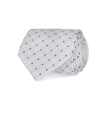 Italian Silk Tie Floral Spot Print