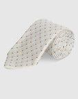 ABELARD ITALIAN SILK TIE - SILVER
