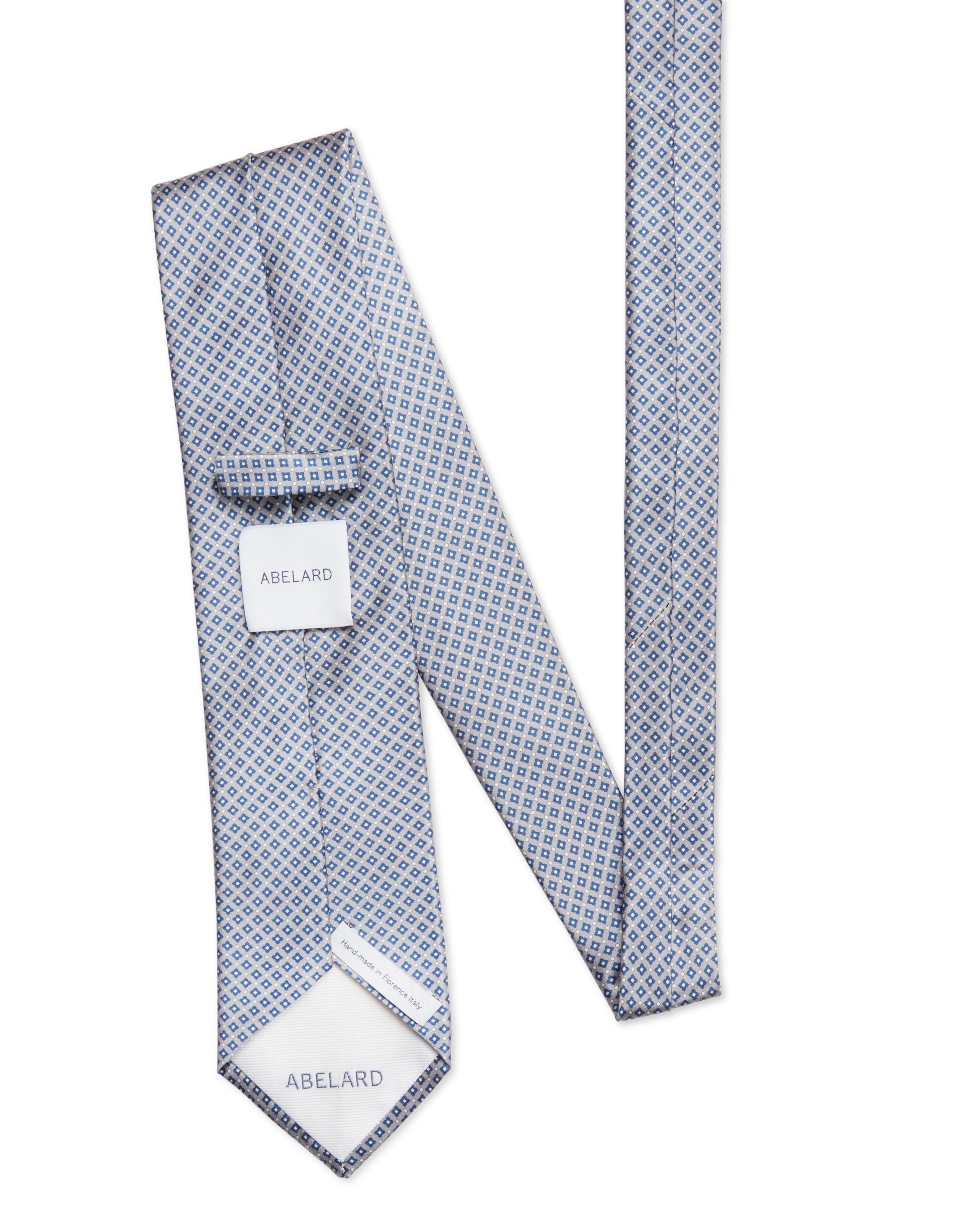 Italian Silk Tie Geometric Diamond Print