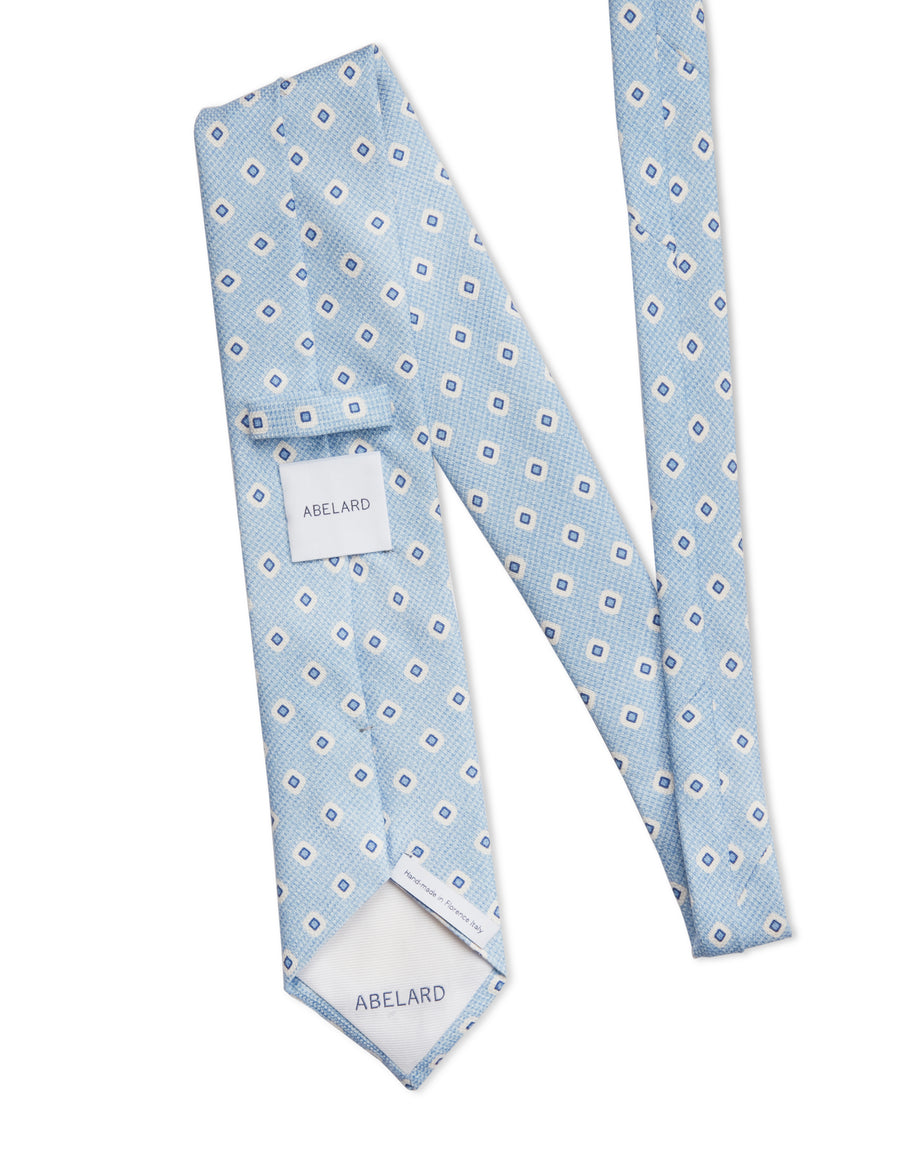 Italian Silk Tie Geometric Diamond Print