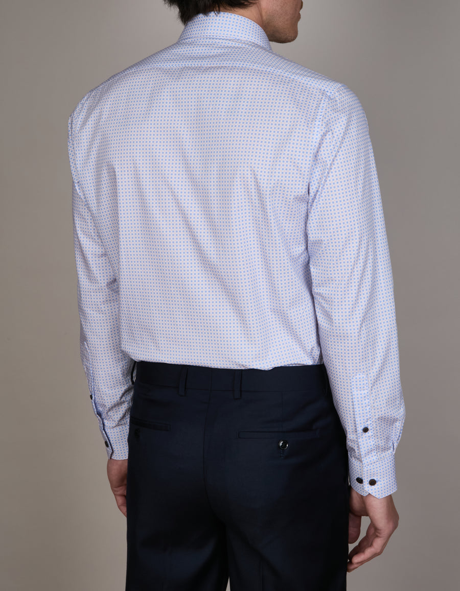 MINI MALTESE DOT PRINT SHIRT SLIM FIT