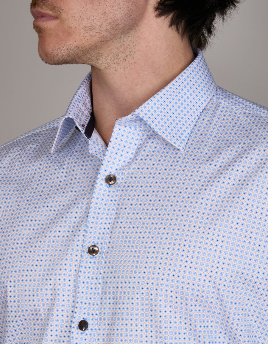 MINI MALTESE DOT PRINT SHIRT SLIM FIT