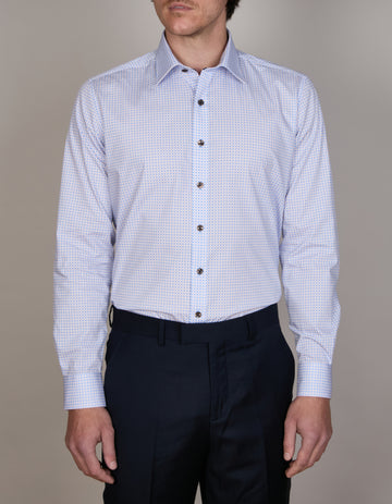 MINI MALTESE DOT PRINT SHIRT SLIM FIT