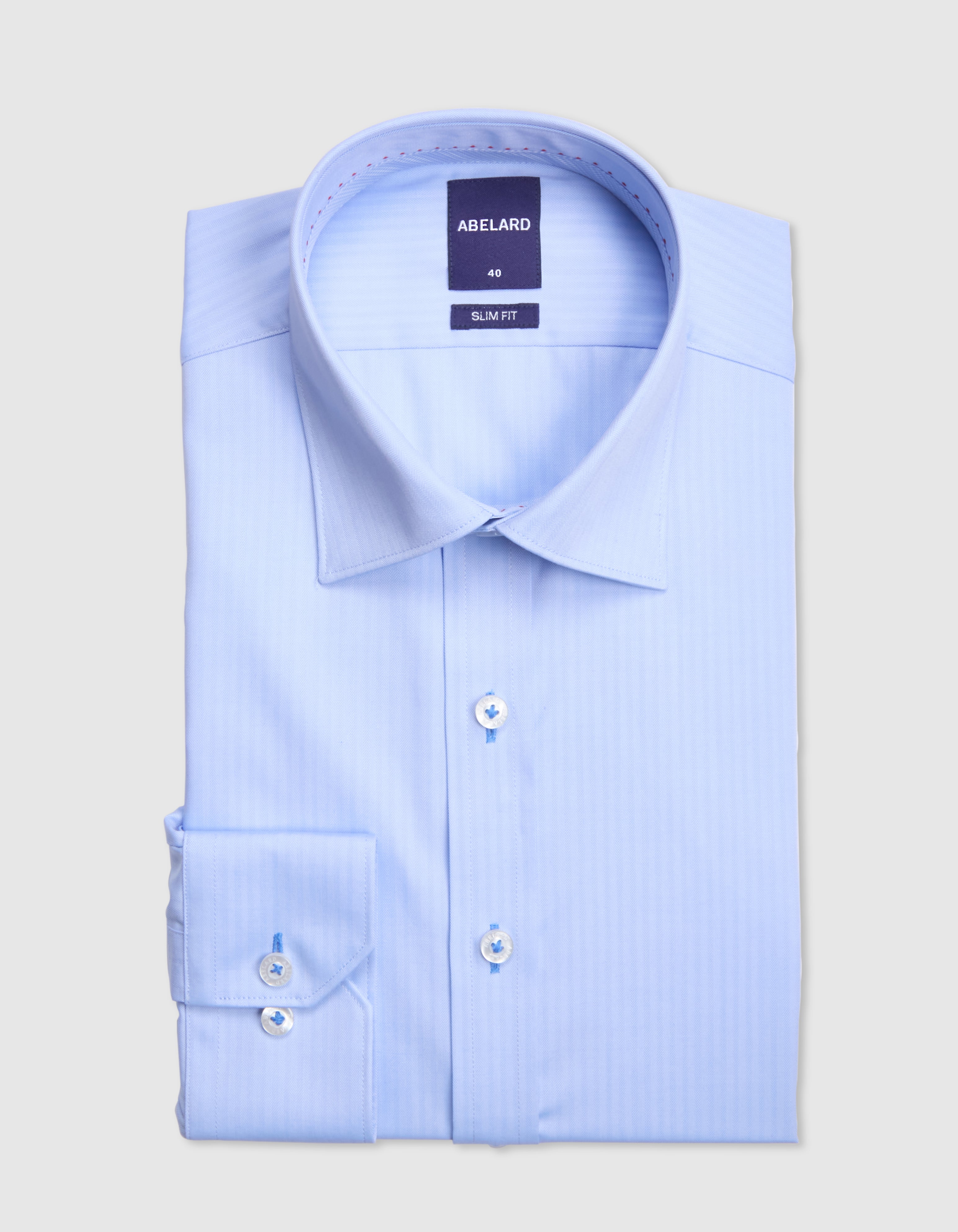 BAMBOO-TENCEL HERRINGBONE SHIRT SLIM FIT