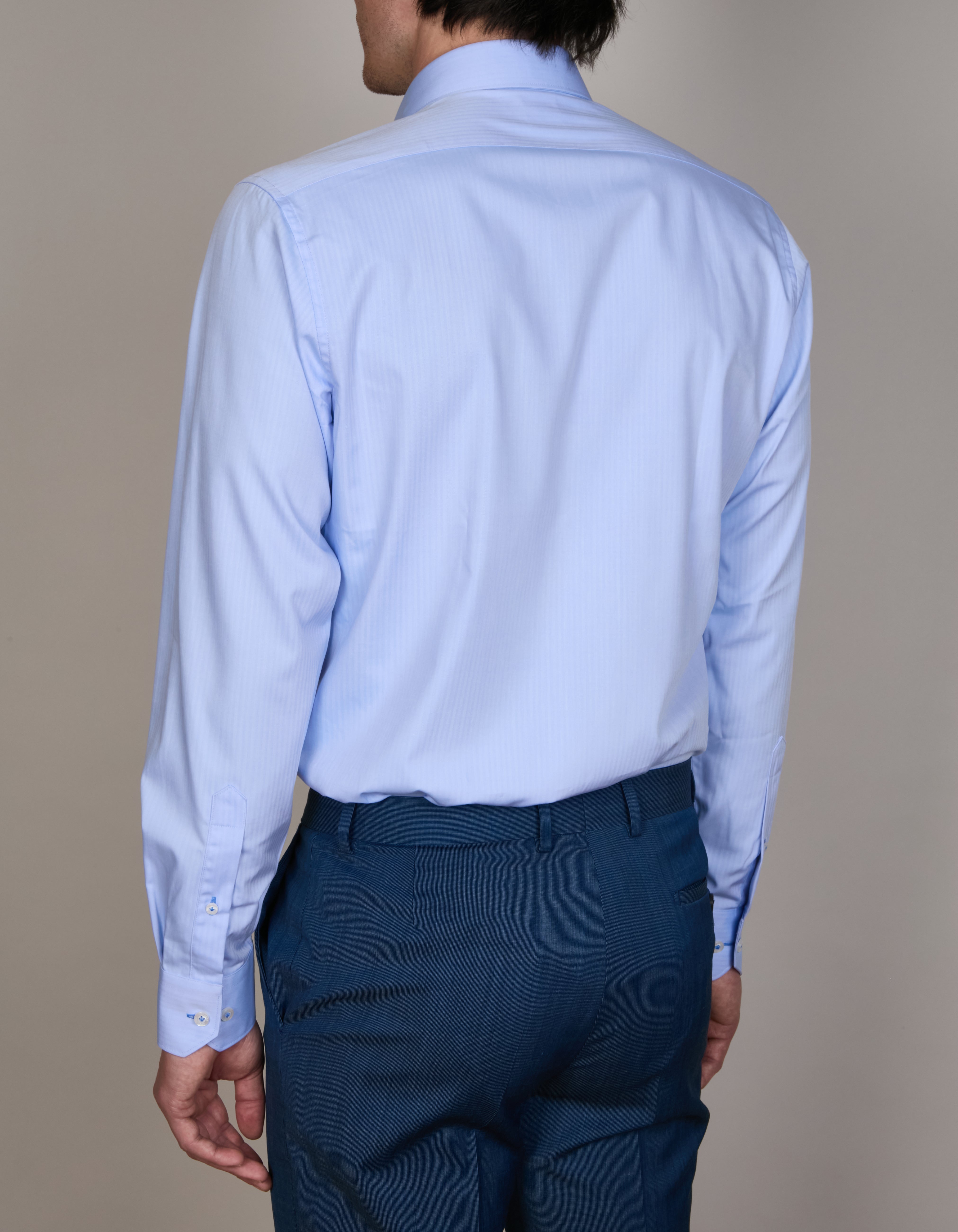 BAMBOO-TENCEL HERRINGBONE SHIRT SLIM FIT