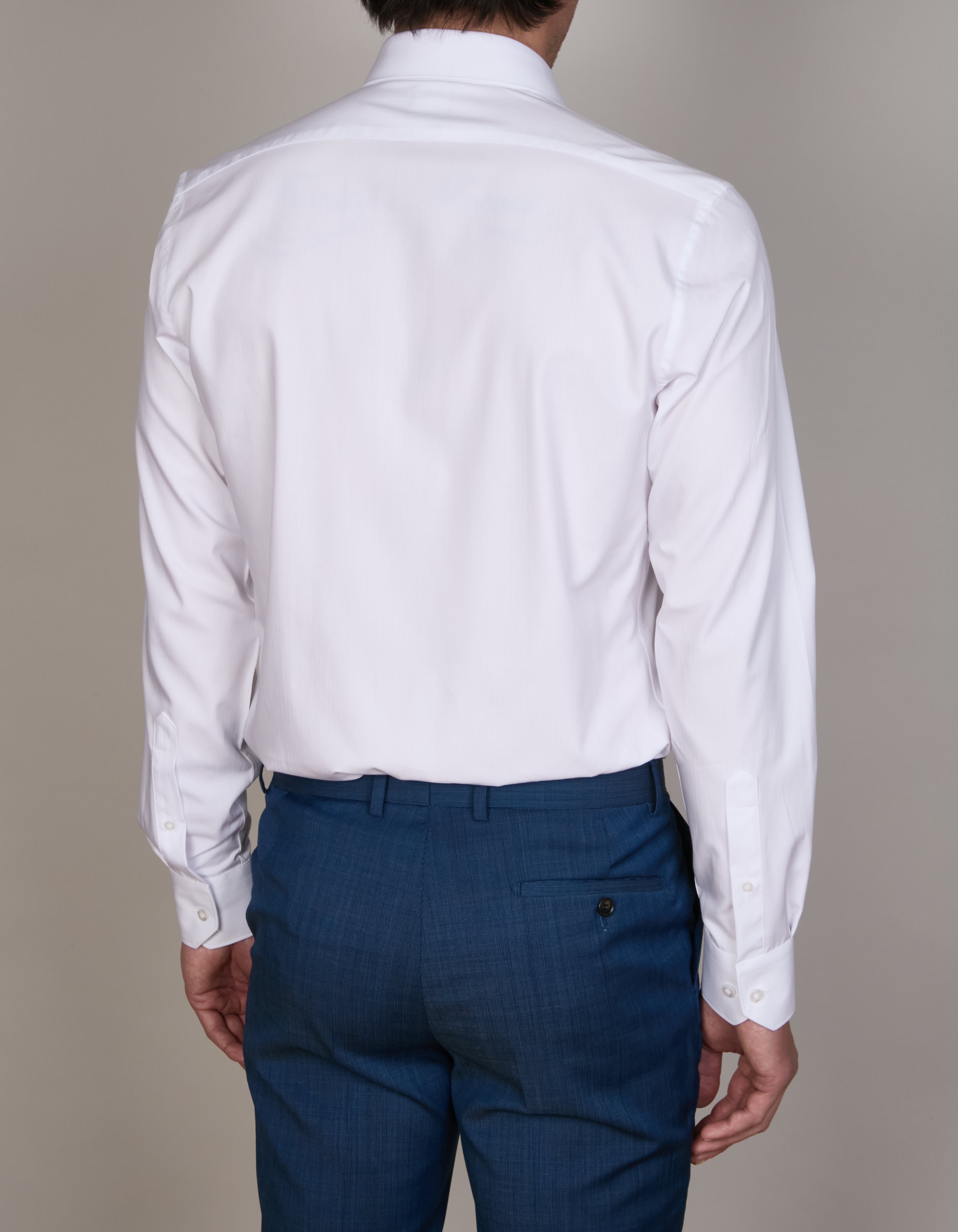 BAMBOO-TENCEL HERRINGBONE SHIRT SLIM FIT