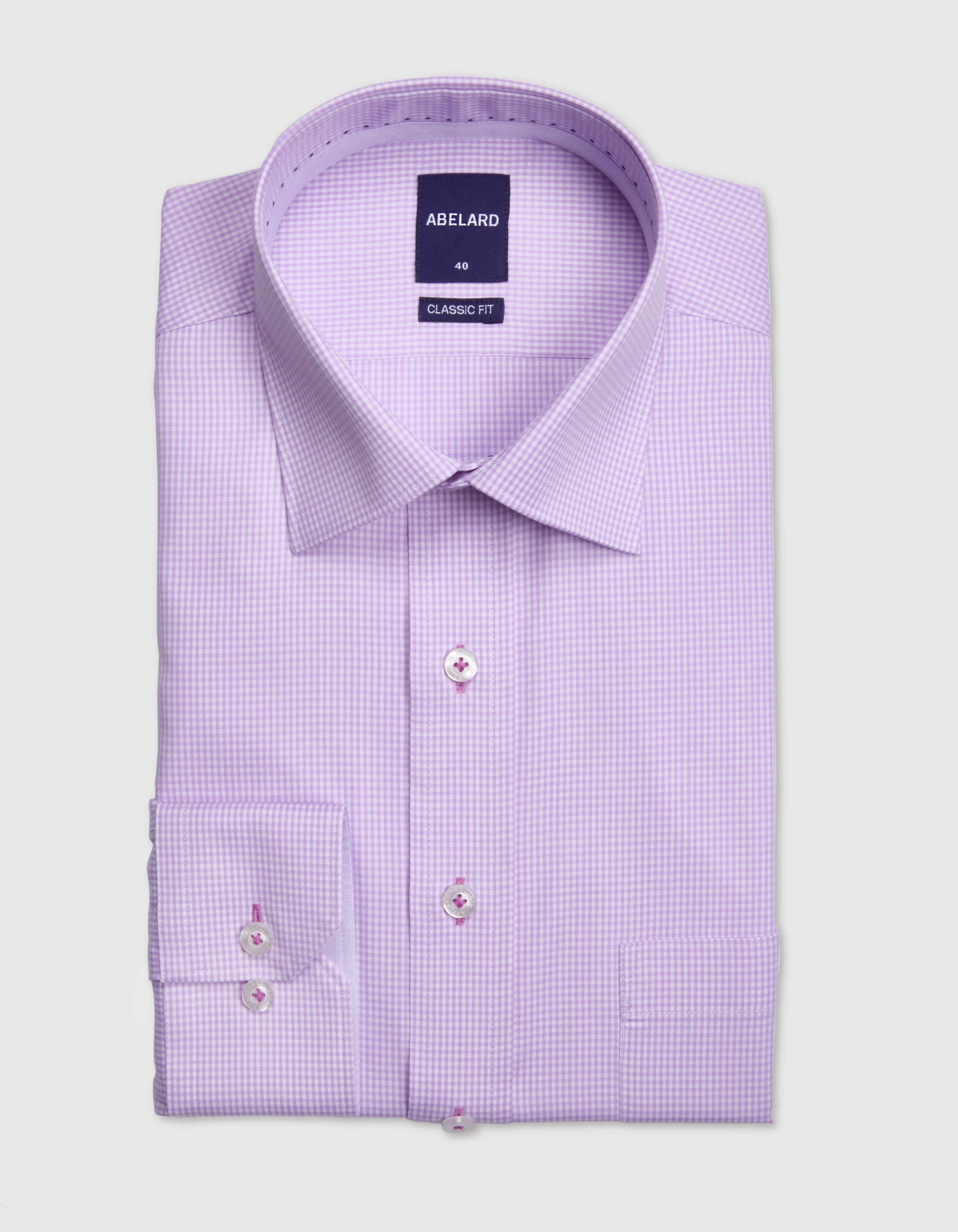 BAMBOO-TENCEL MICRO CHECK SHIRT CLASSIC FIT