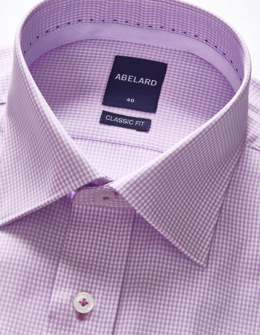 BAMBOO-TENCEL MICRO CHECK SHIRT CLASSIC FIT