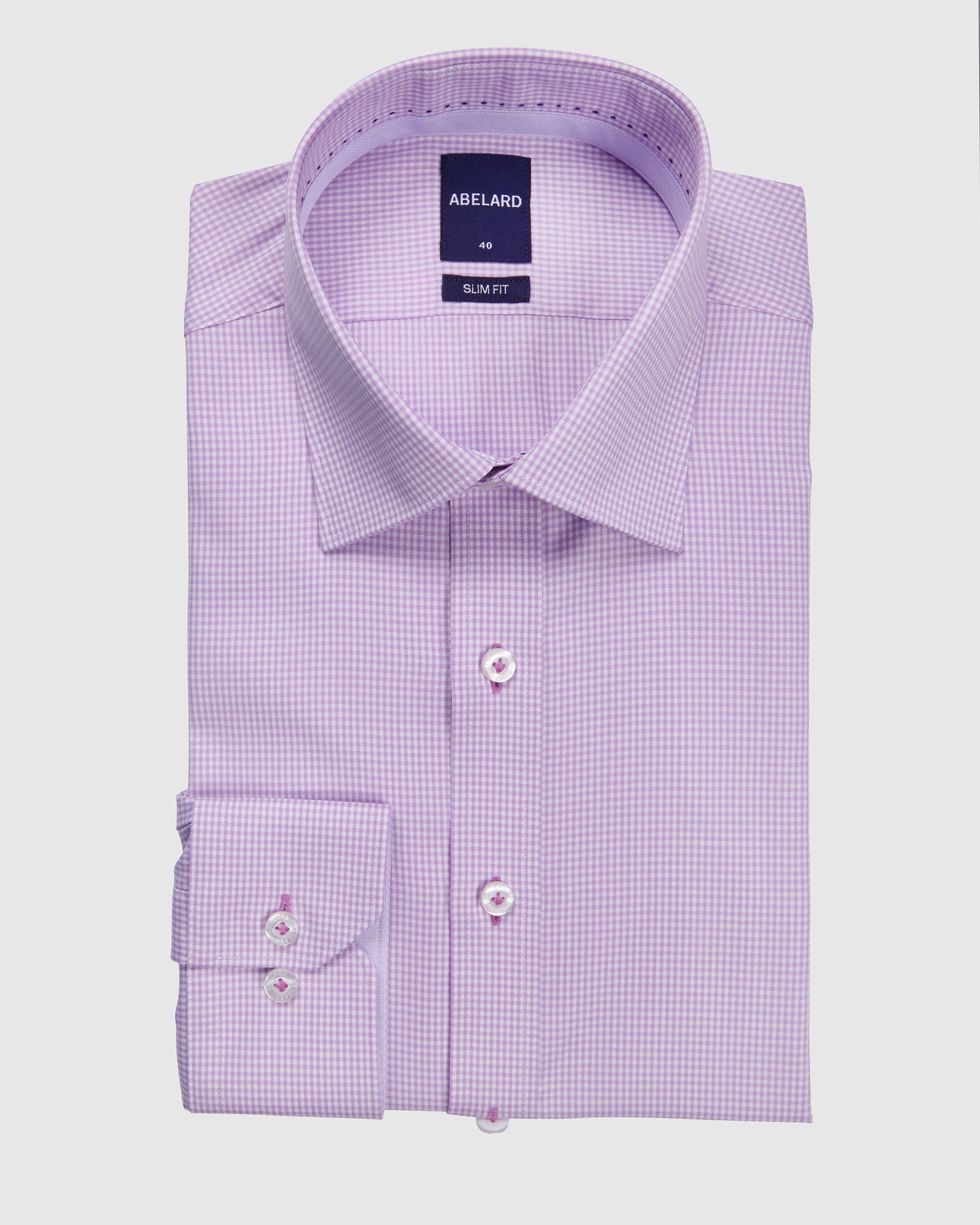 BAMBOO-TENCEL MICRO CHECK SHIRT SLIM FIT