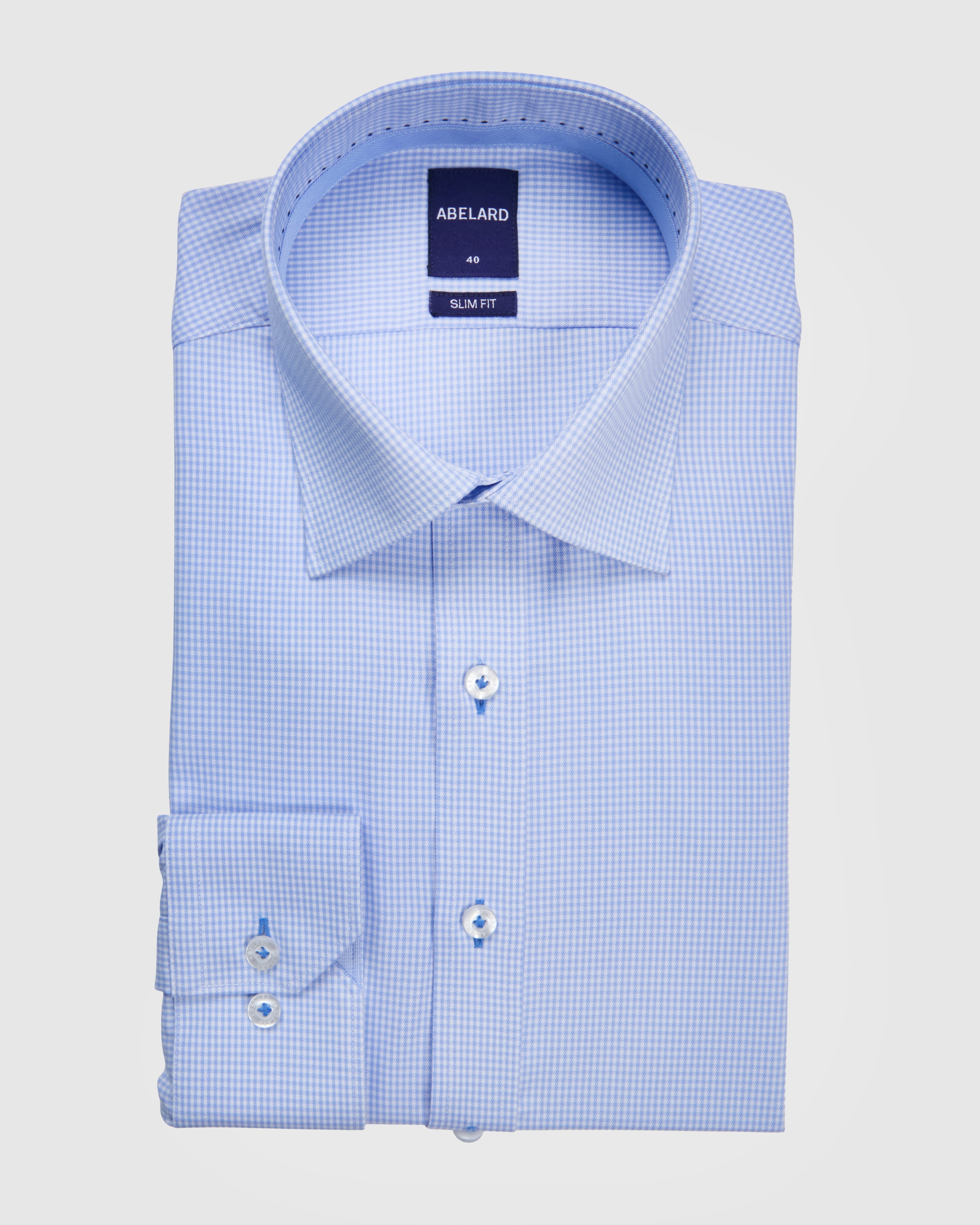 BAMBOO-TENCEL MICRO CHECK SHIRT SLIM FIT