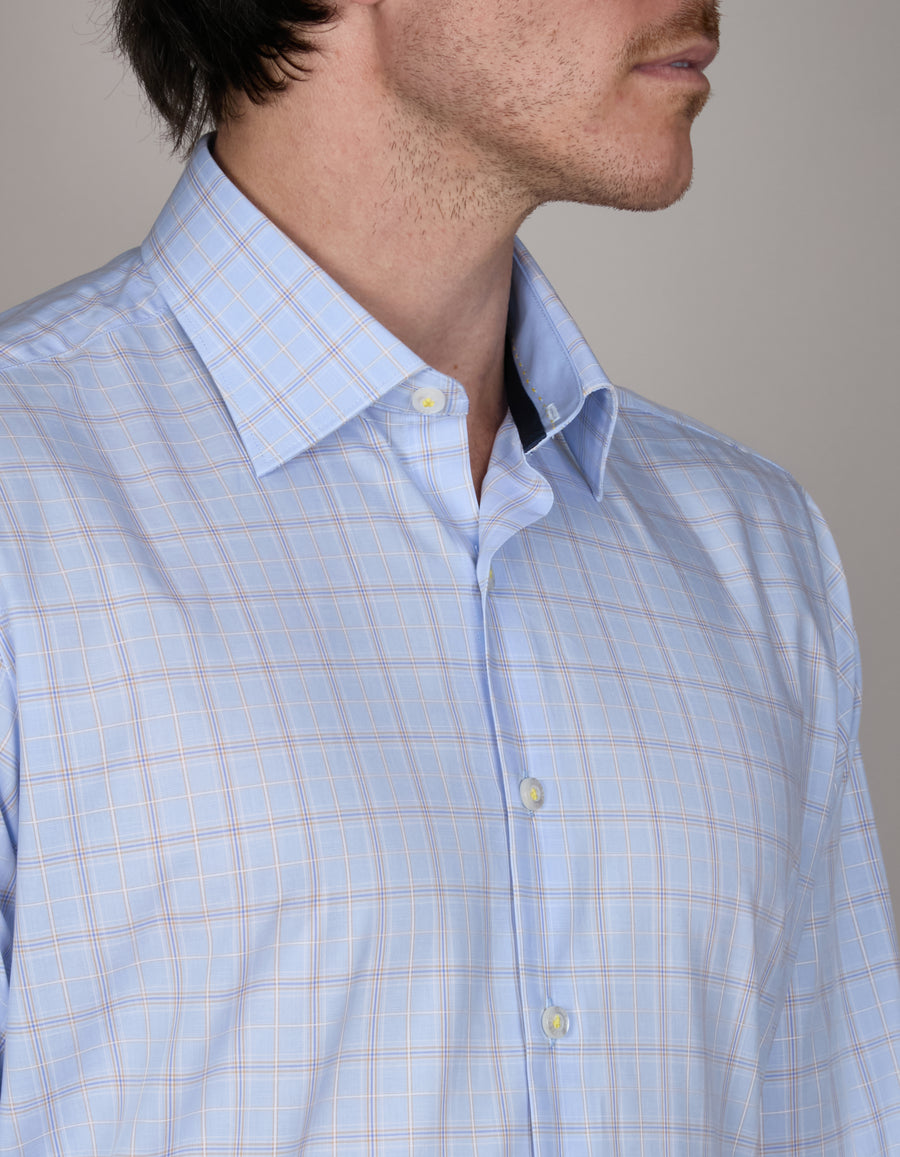 CASTIGLIONE SUPER-FINE CHECK SLIM FIT