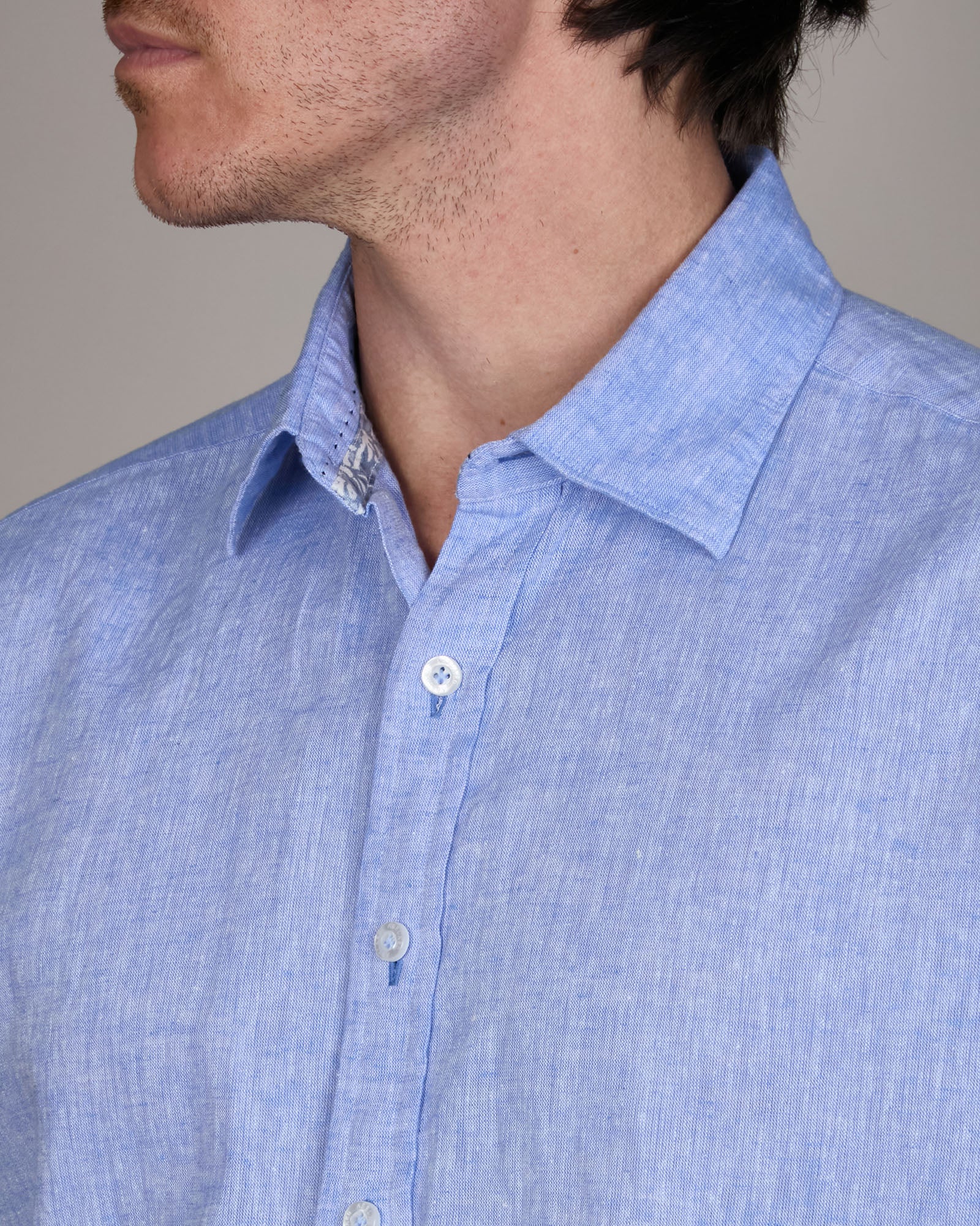 PURE WASHED LINEN SHIRT SLIM FIT