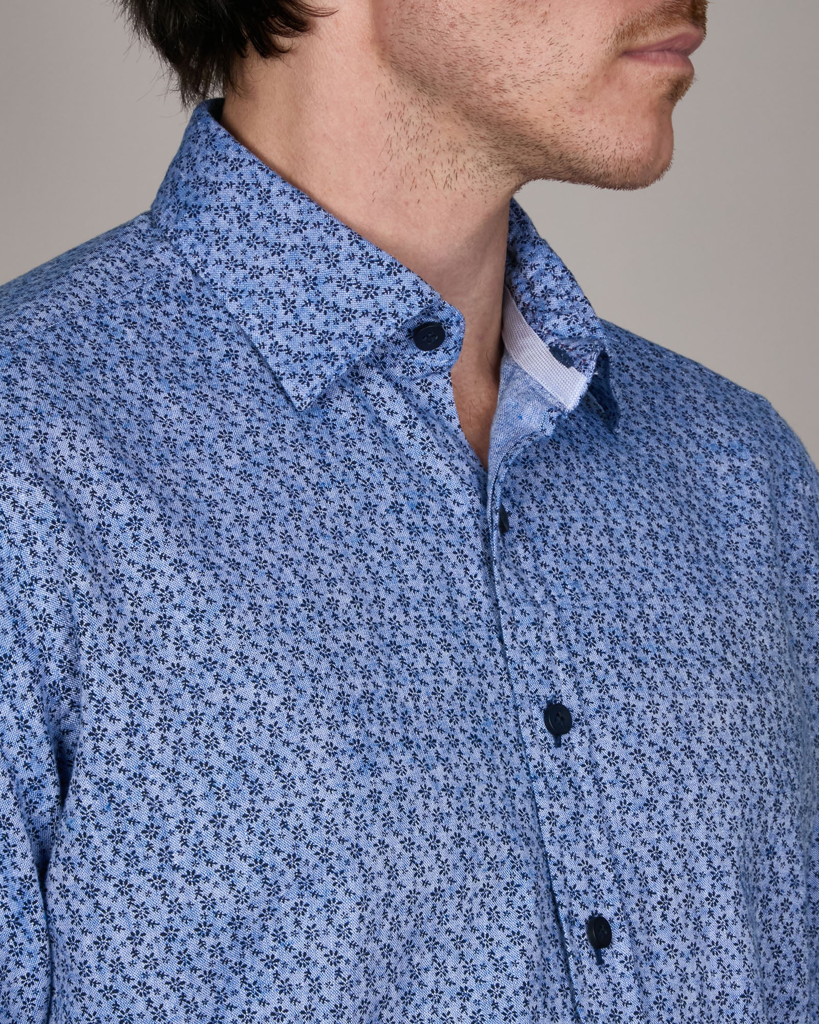 WATERFLOWER DIGITAL PRINT SHIRT SLIM FIT