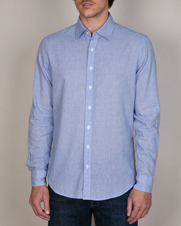 PUPPY TOOTH LINEN BLEND SLIM FIT
