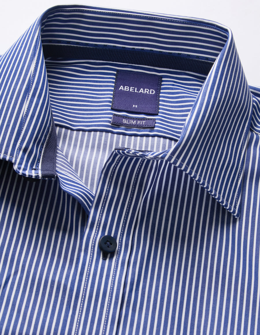 GROSETTO TWILL STRIPE SHIRT SLIM FIT