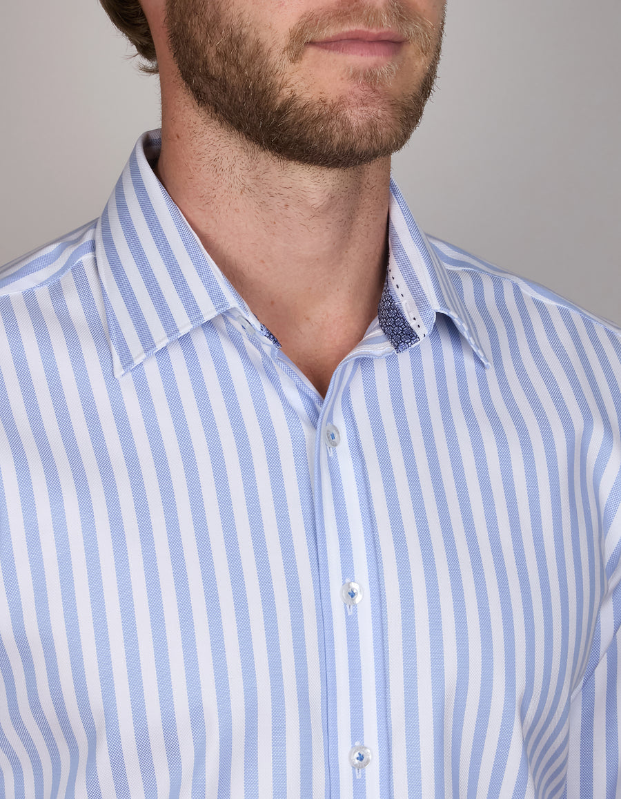 SPOLETO STRETCH STRIPE SHIRT SLIM FIT