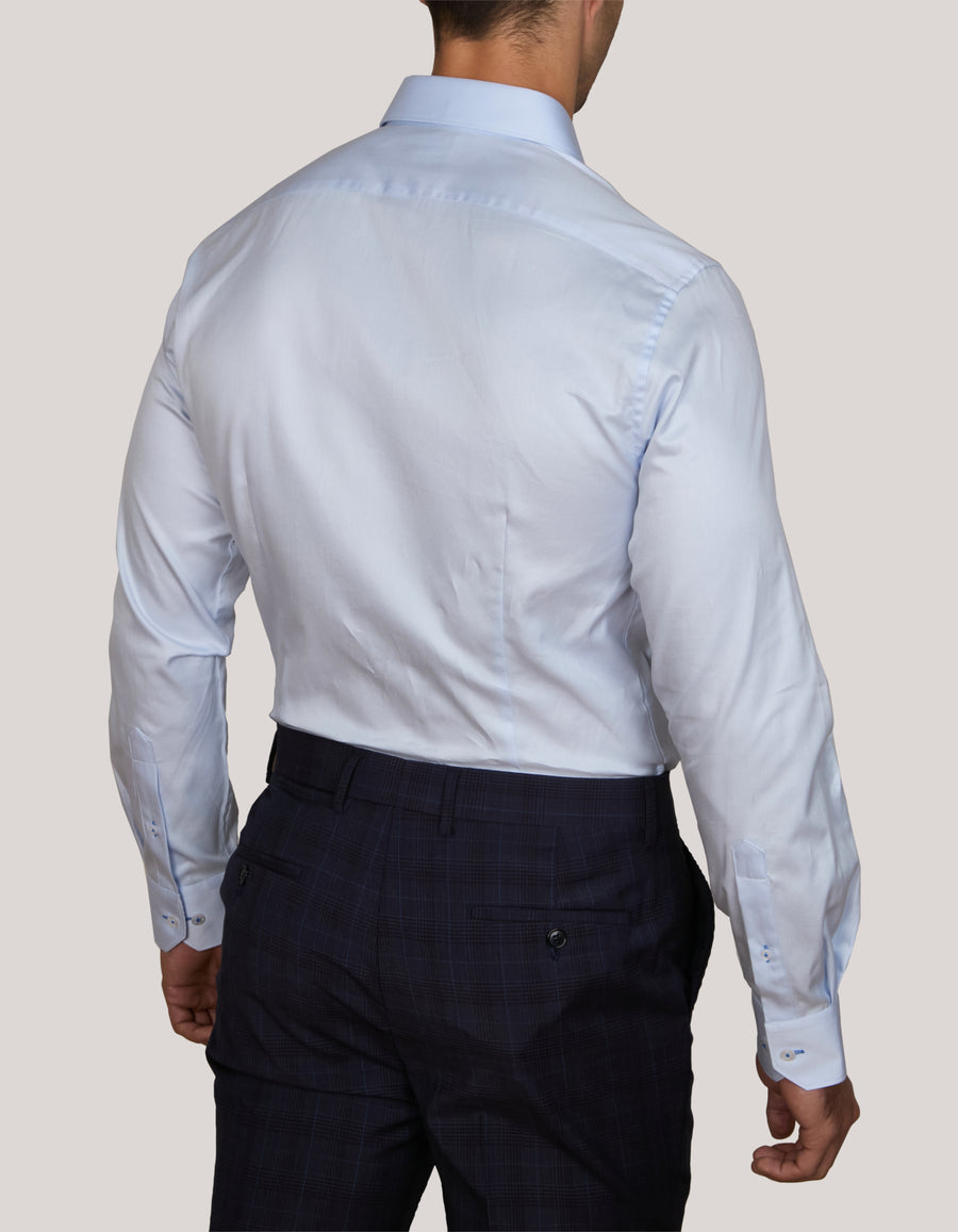 PERUGIA 2 PLY TWILL SHIRT ATHLETIC FIT