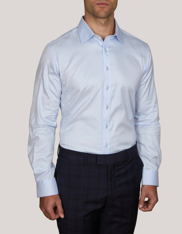 PERUGIA 2 PLY TWILL SHIRT ATHLETIC FIT