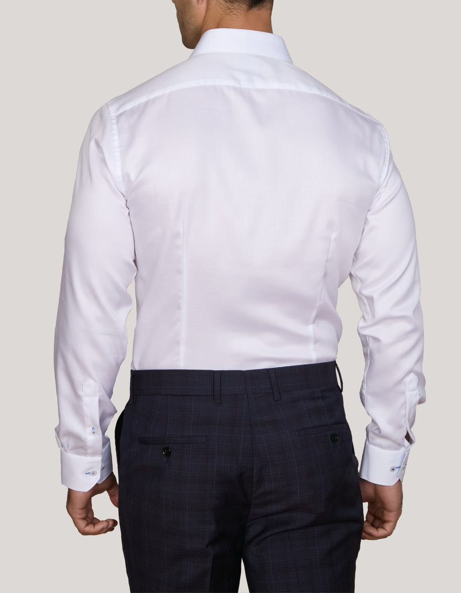 PERUGIA 2 PLY TWILL SHIRT ATHLETIC FIT