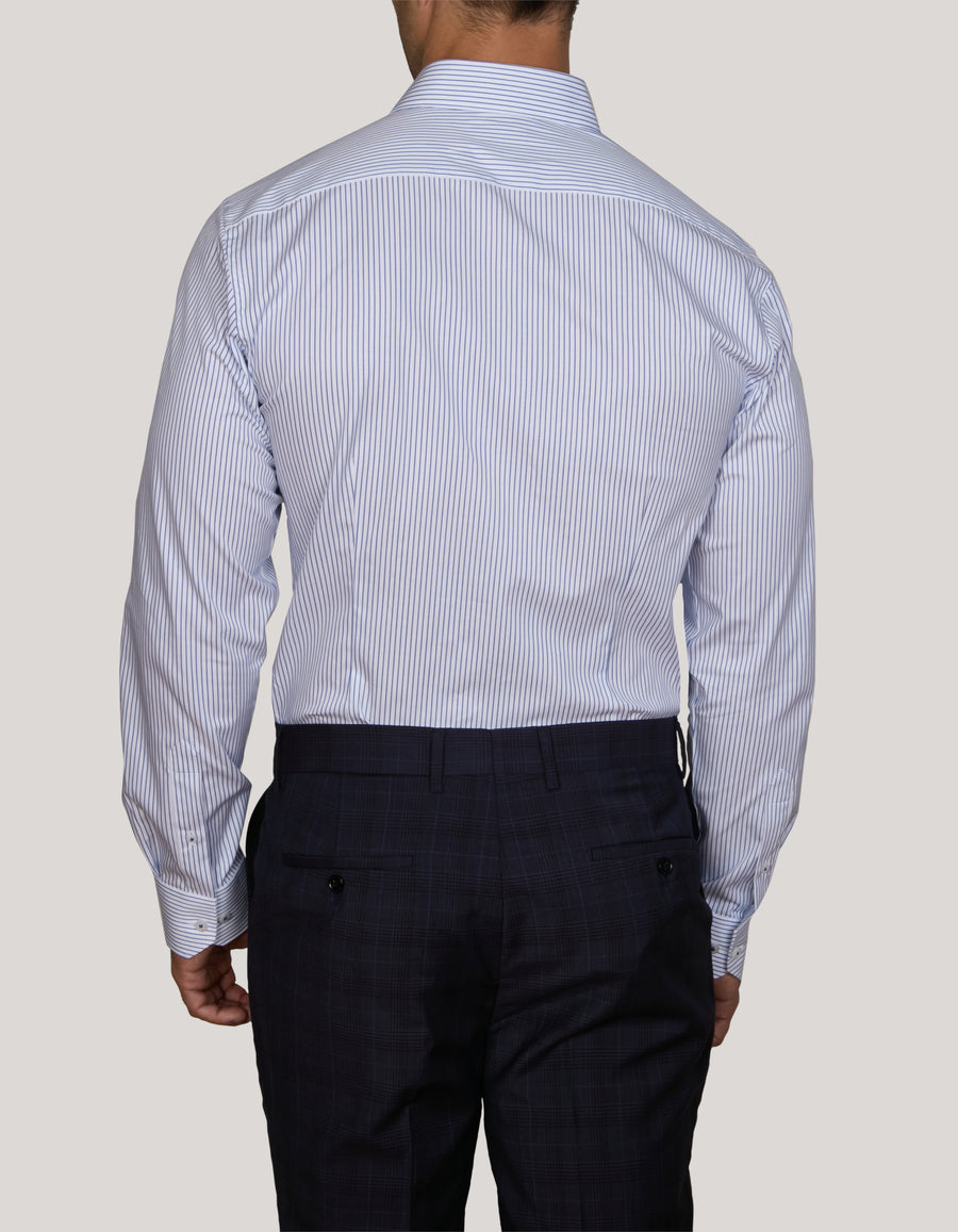 PESARO SUPER-FINE STRIPE SHIRT ATHLETIC FIT