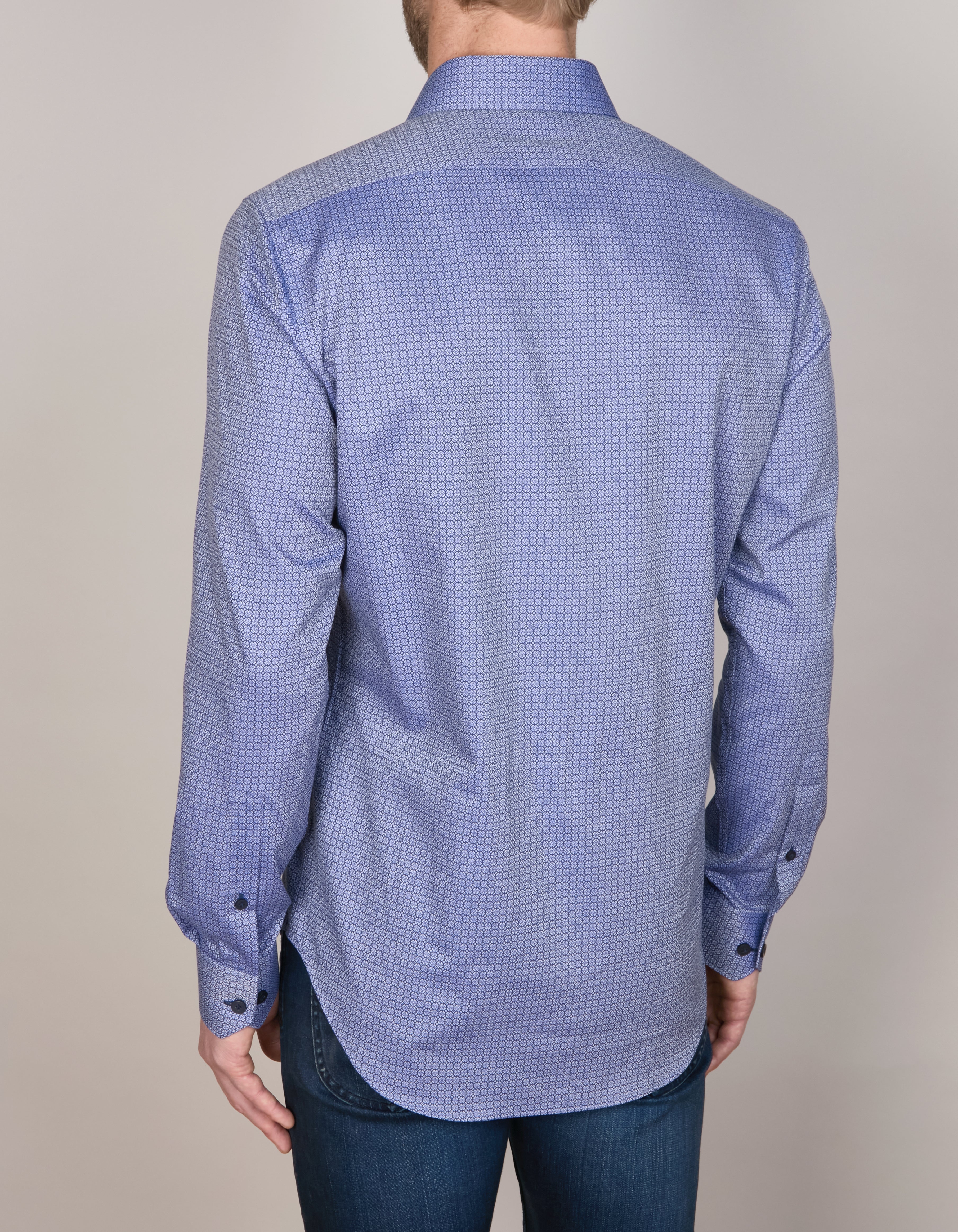CIRCLE-WORK PRINT SHIRT SLIM FIT
