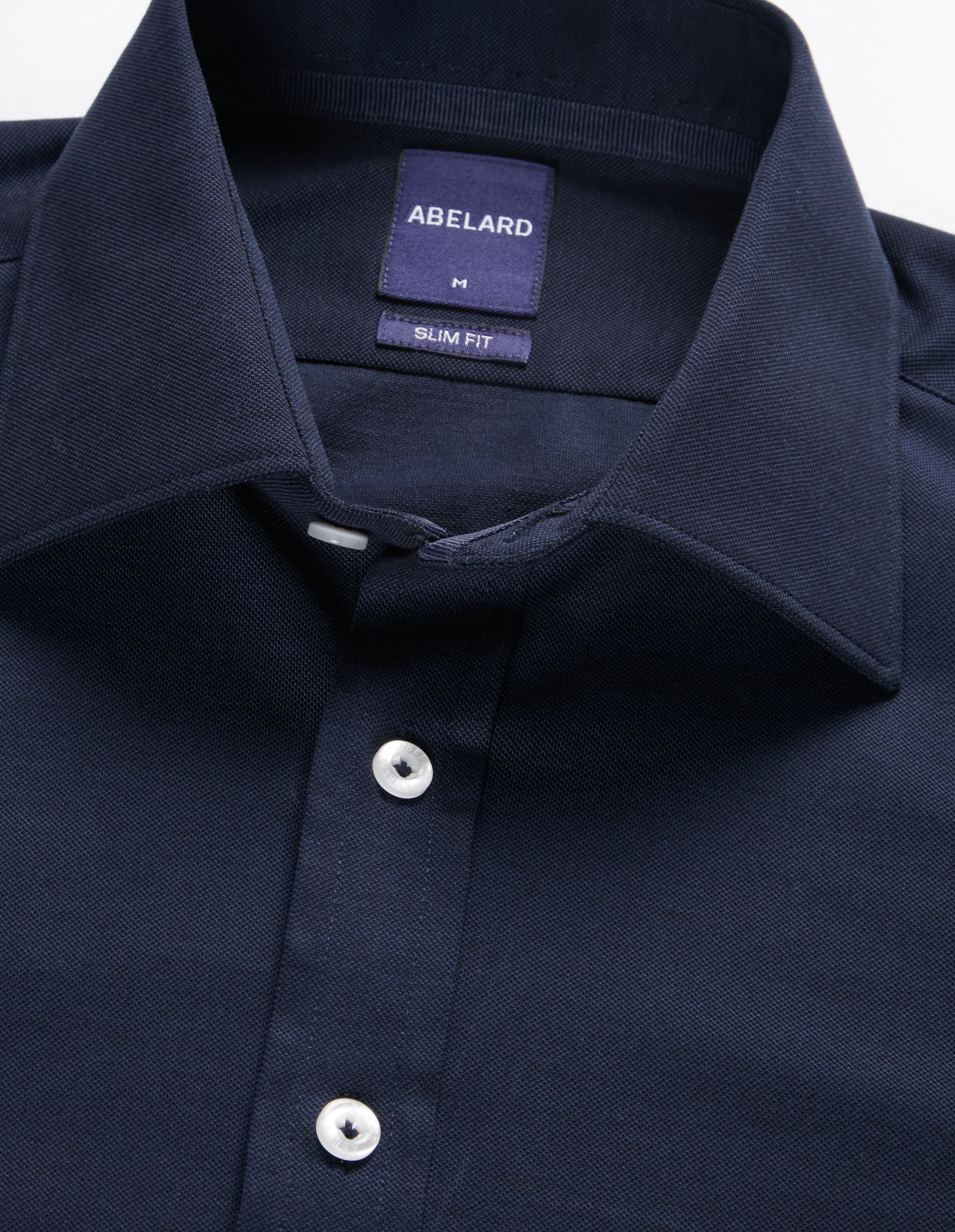 MELANGE PIQUE KNIT SHIRT SLIM FIT