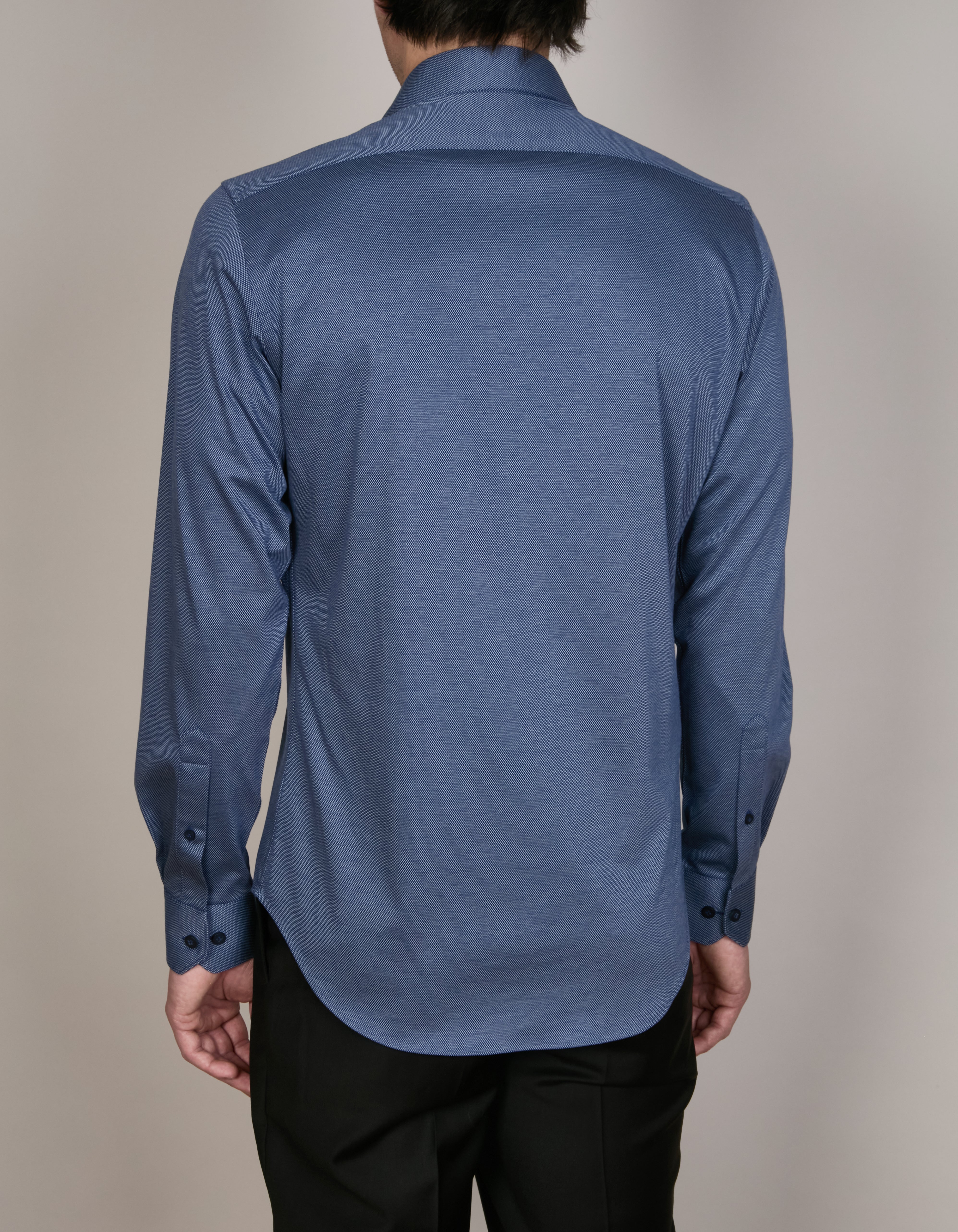 ORTEBELLO JACQUARD KNIT SLIM SHIRT