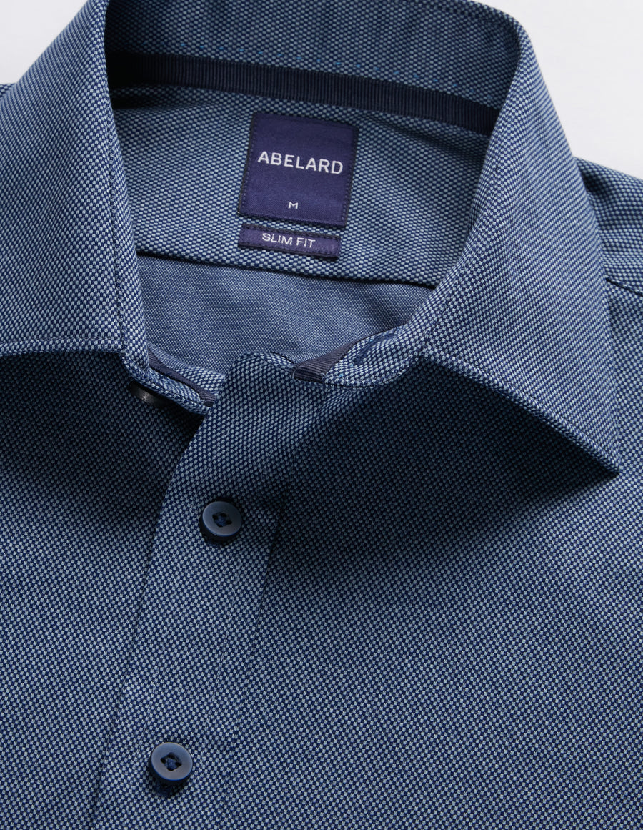 ORTEBELLO JACQUARD KNIT SLIM SHIRT