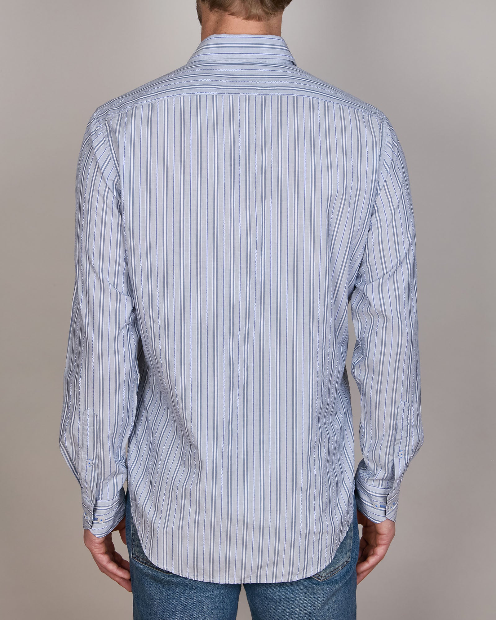 MASSA TENCEL STRIPE STRIPE SLIM FIT