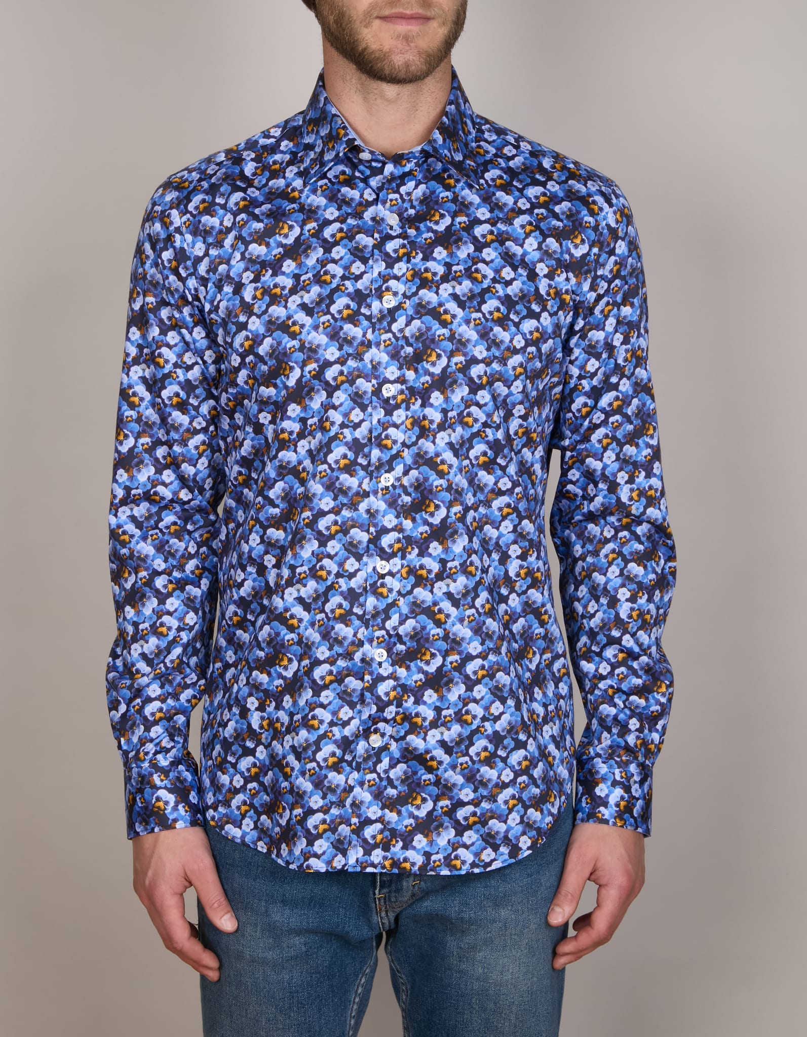 VIOLA DIGITAL PRINT SHIRT SLIM FIT